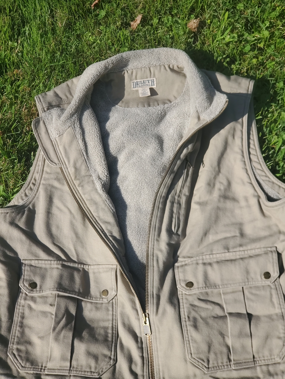 NWOT Duluth Trading Co. Mens XXL Fleece-Lined Vest